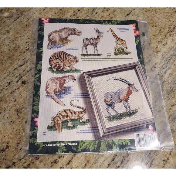 Vintage 50 Wild Animals American School of Needlework Cross Stitch Patterns 3705 - Picture 10 of 10